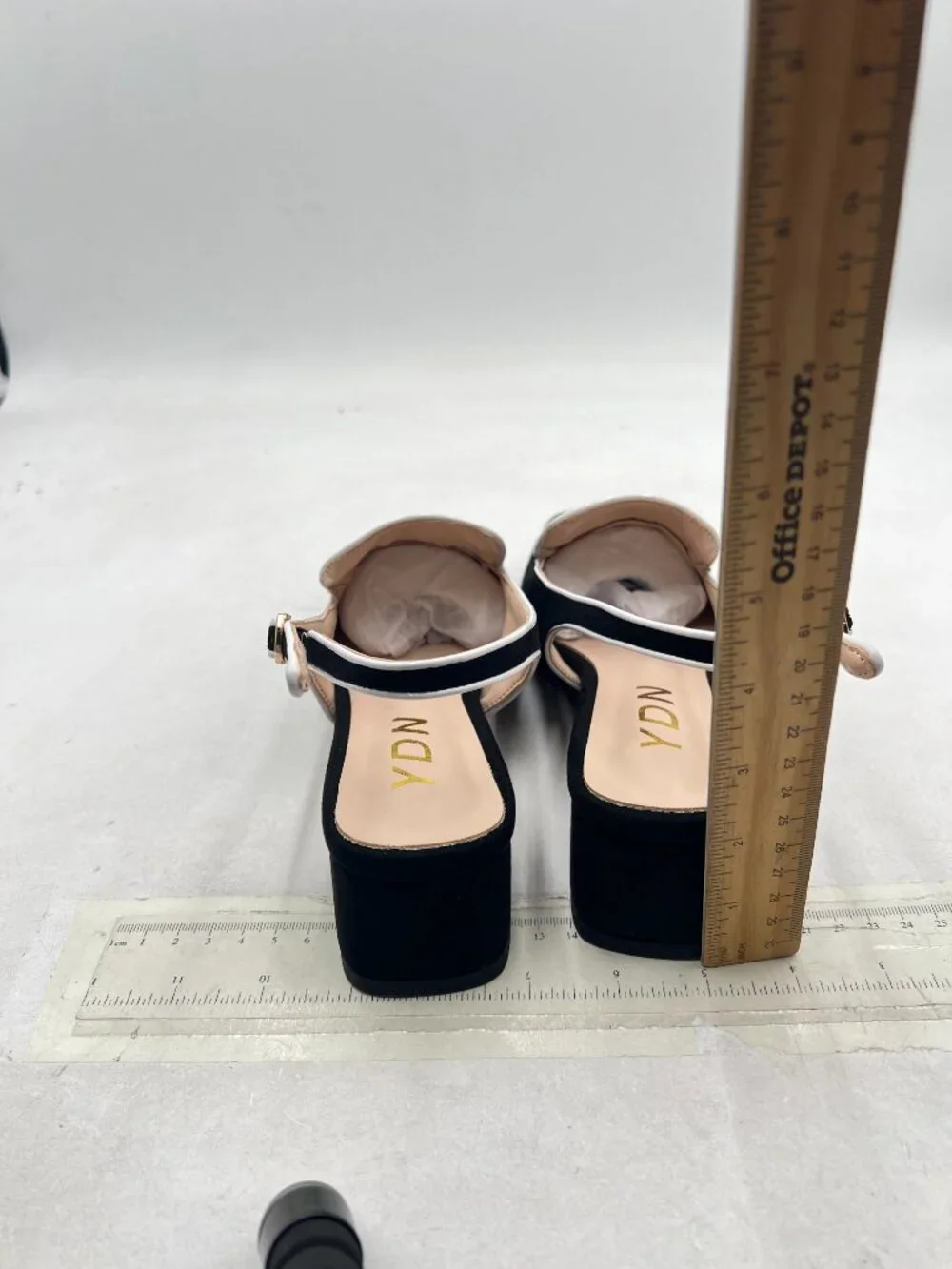 YDN black suede
